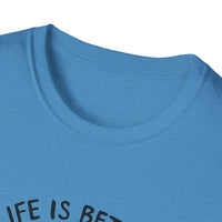 Unisex Softstyle T-Shirt, Life is Better with a Doodle, Funny Dog Shirt, Goldendoodle Tee
