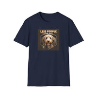 Unisex Dog Lover T-Shirt, Less People More Dogs, Pet Owner Gift, Casual Wear, Birthday Gift, Animal Lover Tee