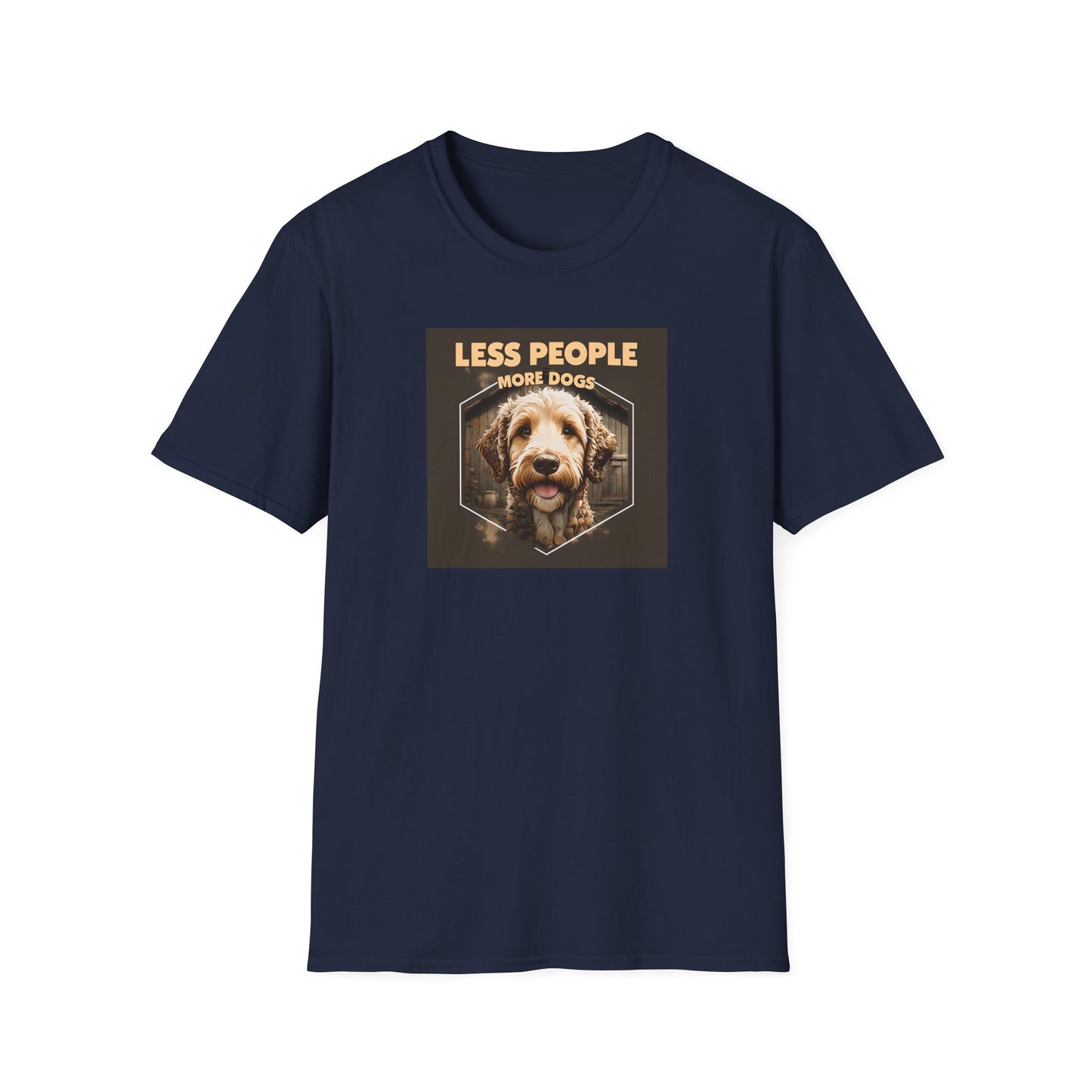 Unisex Dog Lover T-Shirt, Less People More Dogs, Pet Owner Gift, Casual Wear, Birthday Gift, Animal Lover Tee