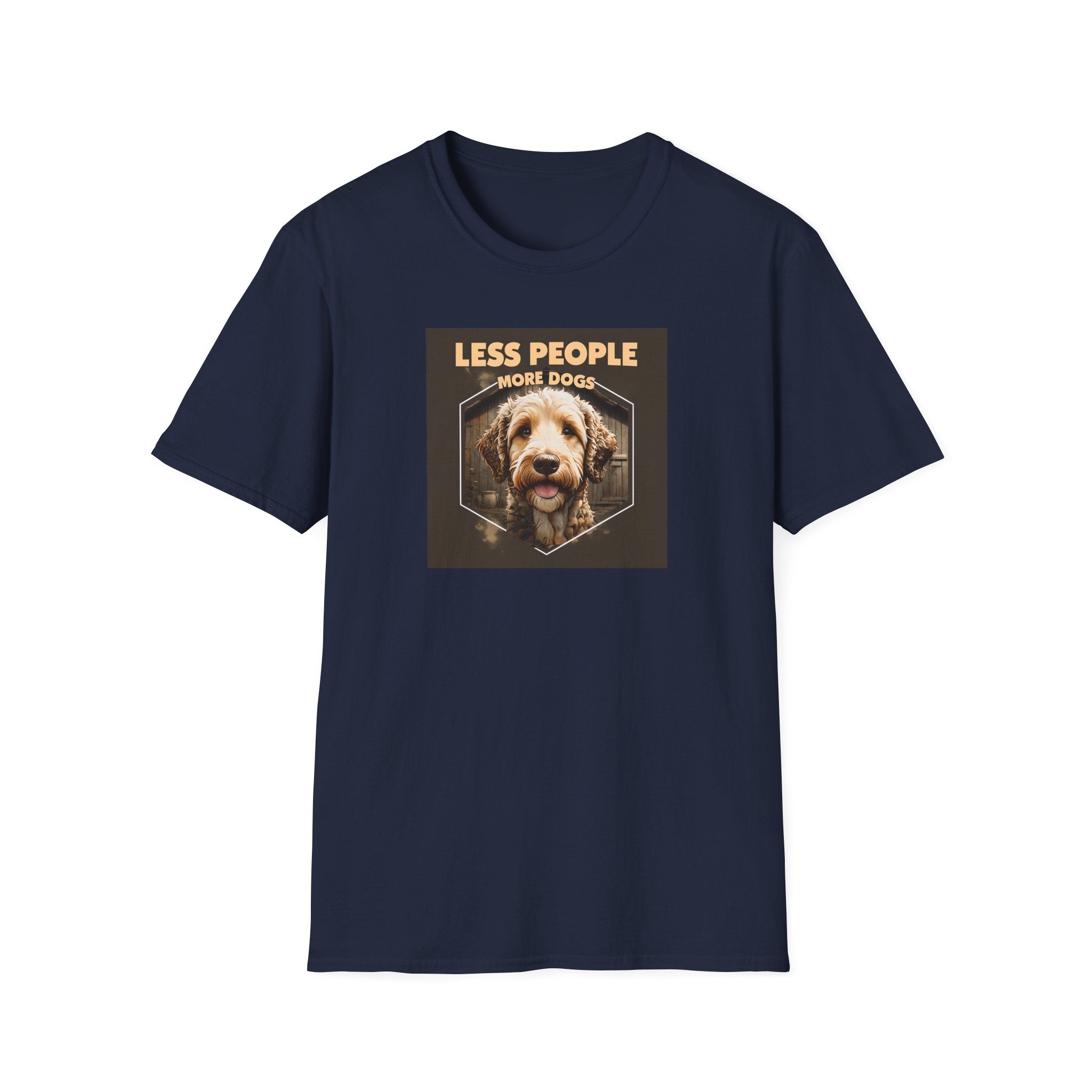 Unisex Dog Lover T-Shirt, Less People More Dogs, Pet Owner Gift, Casual Wear, Birthday Gift, Animal Lover Tee