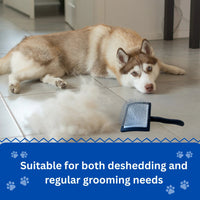 The Miracle Brands Wooden Handle Pet Slicker Brush – Black, Long Pin Grooming Brush