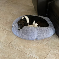 Mr. Peanut's 28" OrthoPlush® Pet Bed - Snowflake White Two Tone