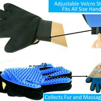 Mr. Peanut's 2 Pak HanD 259 Silicone Pins Pet Grooming Gloves