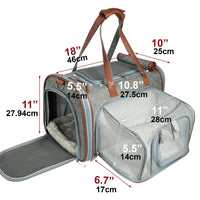 Mr. Peanut's Gold Series Standard Size Airline Compliant Expandable Pet Carrier
