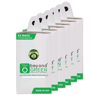 6-Pack of Compact Dog Poop Bags – Eco-Friendly, Leak-Proof (45 Bags per Pack)