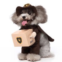 Funny Cosplay Pet Costume Set: Cute Cartoon Dog Outfit For Halloween And Christmas Dress-Up