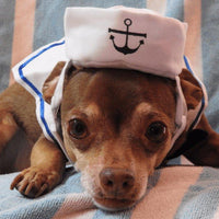 Adorable Nautical Pet Costume Set - Perfect For Halloween Cosplay!