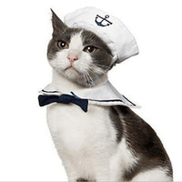 Adorable Nautical Pet Costume Set - Perfect For Halloween Cosplay!