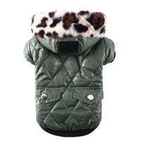 Cozy Canine Couture: Stylish Autumn And Winter Fur Collar Dog Coat