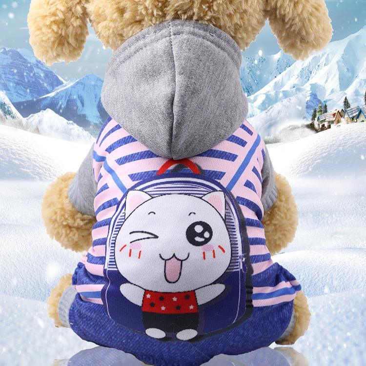 Cozy Canine Couture: Stylish Four-Legged Button-Up Pet Clothes