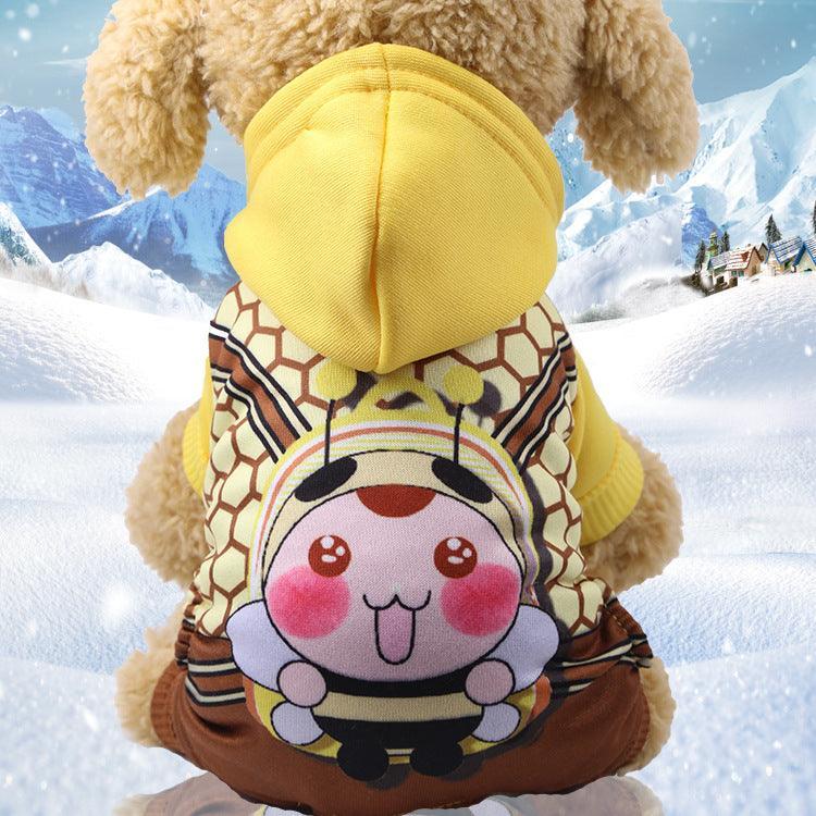 Cozy Canine Couture: Stylish Four-Legged Button-Up Pet Clothes