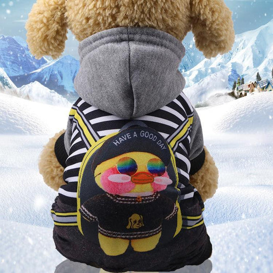 Cozy Canine Couture: Stylish Four-Legged Button-Up Pet Clothes