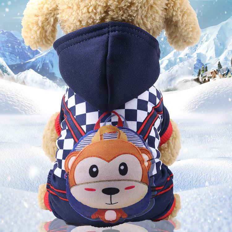 Cozy Canine Couture: Stylish Four-Legged Button-Up Pet Clothes