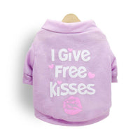 Cute Canine Couture: Printed Cotton Jersey Small Dog Pet T-Shirt
