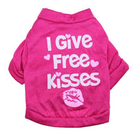Cute Canine Couture: Printed Cotton Jersey Small Dog Pet T-Shirt