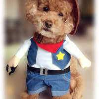 Denim Cowboy Pet Costume