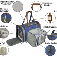 Mr. Peanut's Gold Series Mini Size Airline Compliant Expandable Pet Carrier