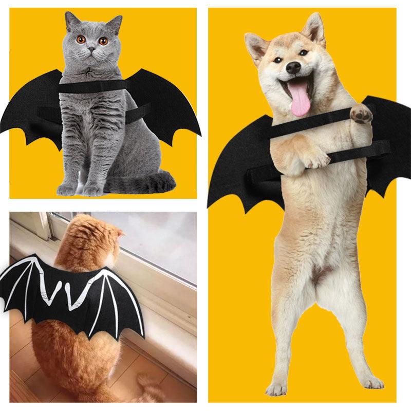 Luminous Bat Wings Dog Costume - Transform Your Pup Into A Mysterious Creature!
