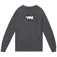 Haring's - The Barking Dog Icon, 1990 Street Art Long Sleeve Shirt