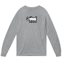 Haring's - The Barking Dog Icon, 1990 Street Art Long Sleeve Shirt