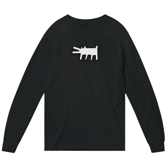 Haring's - The Barking Dog Icon, 1990 Street Art Long Sleeve Shirt