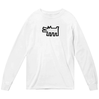 Haring's - The Barking Dog Icon, 1990 Street Art Long Sleeve Shirt