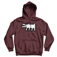 The Barking Dog Icon, 1990 Street Art Hoodie