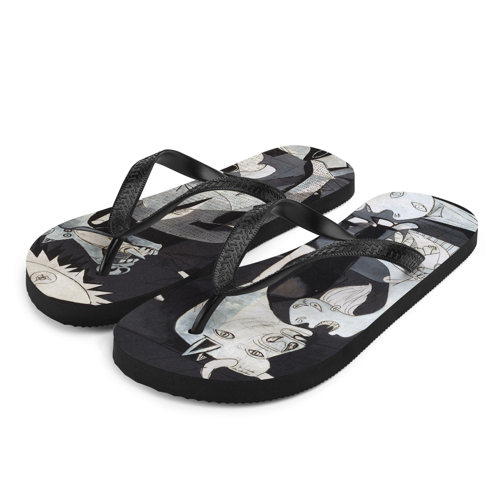 Pablo Picasso Guernica 1937 Artwork Flip-Flops