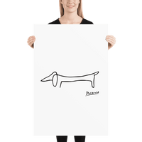 Pablo Picasso Dachshund Dog (Lump) Artwork Poster