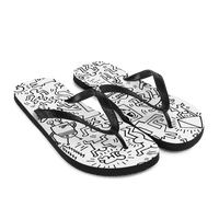 Panel Pattern, Street Art Flip-Flops