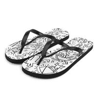 Panel Pattern, Street Art Flip-Flops