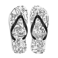 Panel Pattern, Street Art Flip-Flops