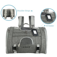 Mr. Peanut's Monterey Series Airline Compliant Horizontal Backpack Pet Carrier