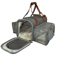 Mr. Peanut's Gold Series Big Apple XL Size Airline Compliant Double Expandable Pet Carrier